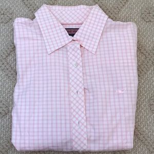 Pink Gingham Vineyard Vines Button Down